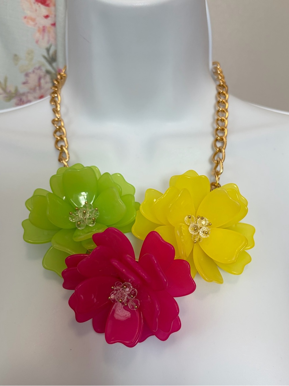 NWOT Aratta Silent Journey - Statement Floral Bib Necklace